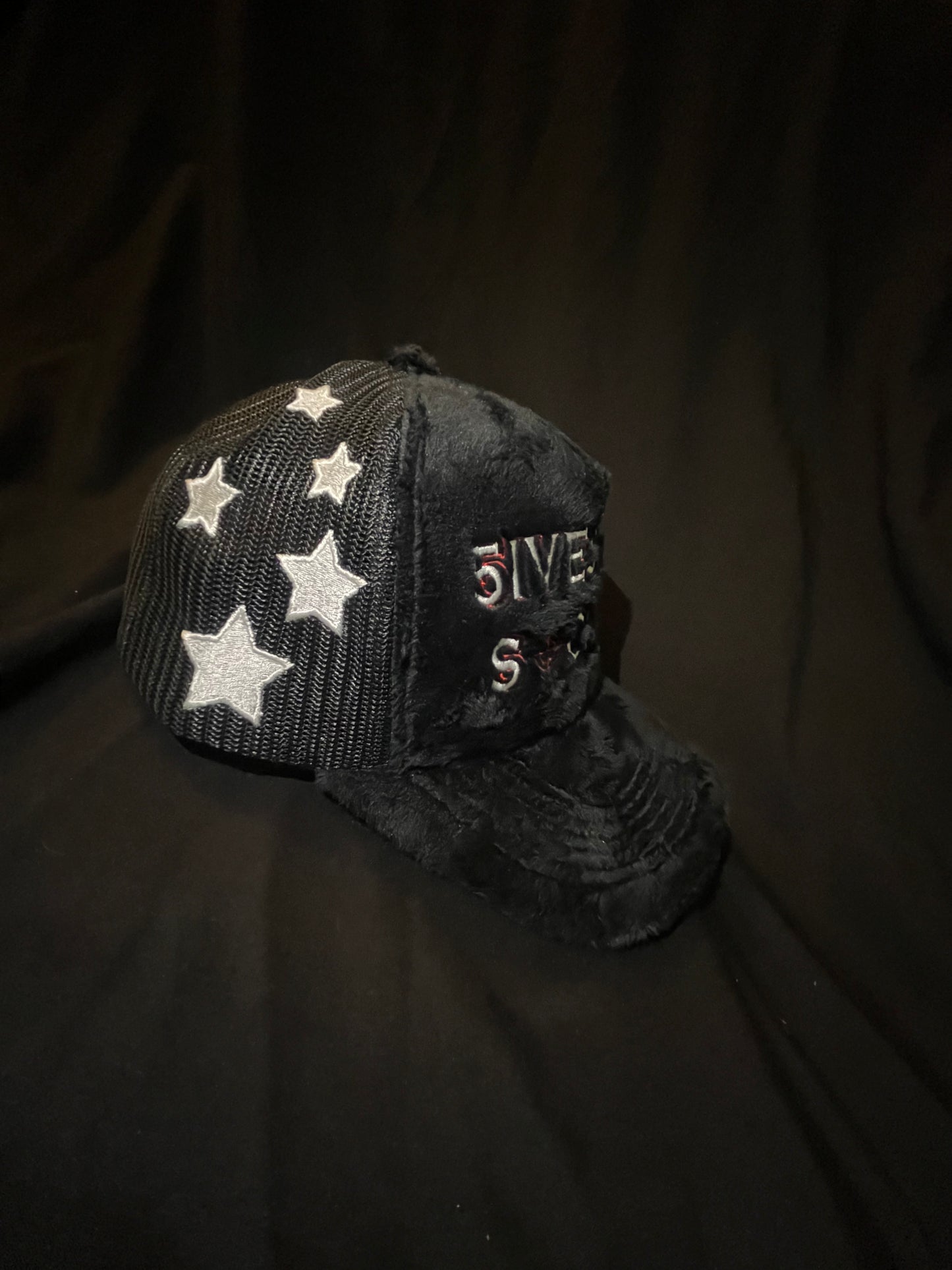 5ivestar Society Black Trucker Hat